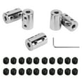 thumbnail image 3 of CNC Motor Jaw Shaft Coupler, Silver 5PCS   Cylindrical Coupling  Steel  For Hardware, 3 of 8