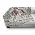 thumbnail image 3 of Art Soft Flannel Fleece Throw Blanket, Retro Style Eagle Heart Chief Trail Grunge Effect and Geometric Motif, Cozy Plush for Indoor and Outdoor Use, 60" x 80", Sage Green Ruby and Tan, by Ambesonne, 3 of 6