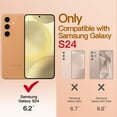 thumbnail image 2 of JETech Electroplated Case for Samsung Galaxy S24 6.2-Inch, Camera Lens Full Protection, Compatible with MagSafe Wireless Charging, Shockproof Soft TPU Phone Cover (Sandstone Orange), 2 of 7