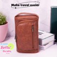 thumbnail image 6 of Personalized Travel Toiletry Bag for Men with Handle- Portable Cosmetic Case, Travel Essentials for Traveling Men Waterproof Leather Dopp Kit Gift for Father's Day, 6 of 6