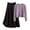 C-Black1271, variant on Women's 2 Piece Skirt Sets Spring Outfits Long Sleeve Crewneck Knitted Sweater Casual Long Skirt Casual Travel Soft Outfit
