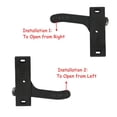 thumbnail image 4 of S SERENABLE RV Screen Door Latch Right Hand Handle for s, Cargo Trailer, OEM Replacement Passenger Side Door Black, 4 of 9
