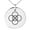 Silver, variant on Stainless Steel Celtic Five Fold Fifth Elements Engraved Small Medallion Circle Charm Pendant Necklace