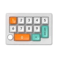 thumbnail image 1 of MERIGLARE Gaming Mini Numeric Keyboard Easy to Install for Home Enhanced Functionality White, 1 of 9