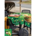 thumbnail image 4 of Outdoor Tablecloth with Umbrella Hole and Zipper, St. Patrick's Day Square Table Cloth 54x54 Inch Waterproof Tablecloth, Funny Gnomes Beer Gold Coin Shamrock Green Picnic Table Cover for Patio, 4 of 7