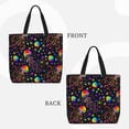 thumbnail image 3 of Naloa Rainbow Jellyfishes Tote Bag for Women, Foldable Tote Bag With Zipper, Large Shoulder Bag, Top Handle Handbag for Travel, Work, Shopping, 3 of 9
