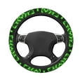 thumbnail image 3 of Balery Green Lightning print Steering Wheel Covers Elastic Skidproof Steering Wheel Protective Cover Case for Men Women Universal 15 Inches Cars Accessories, 3 of 8