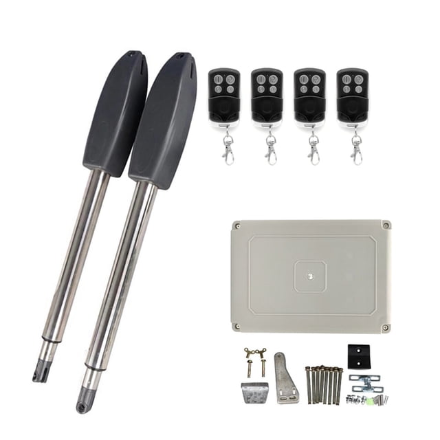 400KG Automatic Electric Swing Gate Opener Kit Pull Arm Drive Swing Door Operator Motor Actuator Multi Remote Control Optional For Driveway ,Ultra-Quiet Operation