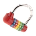 thumbnail image 3 of crativent Waterproof 4 Digit Combination Safe Padlock Number Lock Gym Locker Red Type 1, 3 of 6