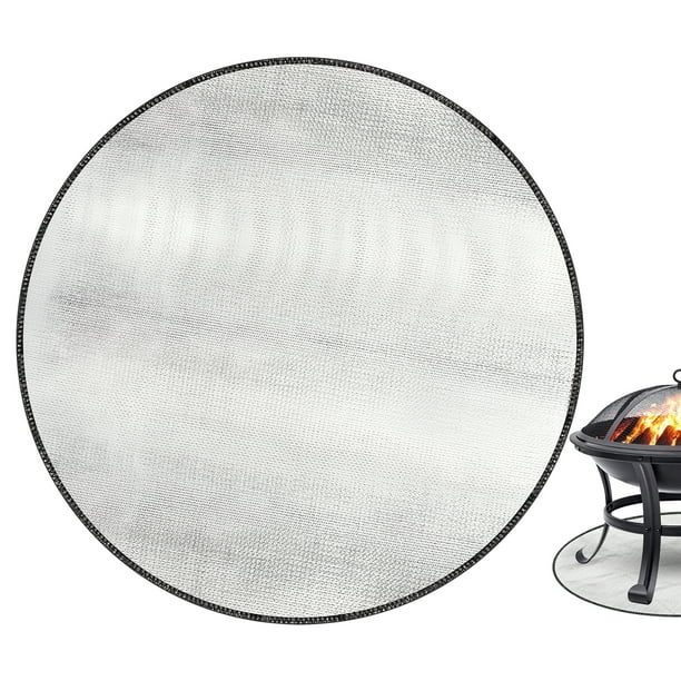 36 Inch Round Fire Pit Mat Fire Resistant Grill Mat Deck Protector Heat Resistant Shield Fireproof Mat Pad for Outdoor Barbecue BBQ Grill Deck Lawn Grass Patio Protection - Walmart.com - Walmart.com