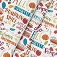thumbnail image 5 of Fall Tablecloth 70x70 Inch Round, Hello Autumn Harvest Thanksgiving Colorful Graffiti Table Cover for Party Picnic Dinner Decor, 5 of 6