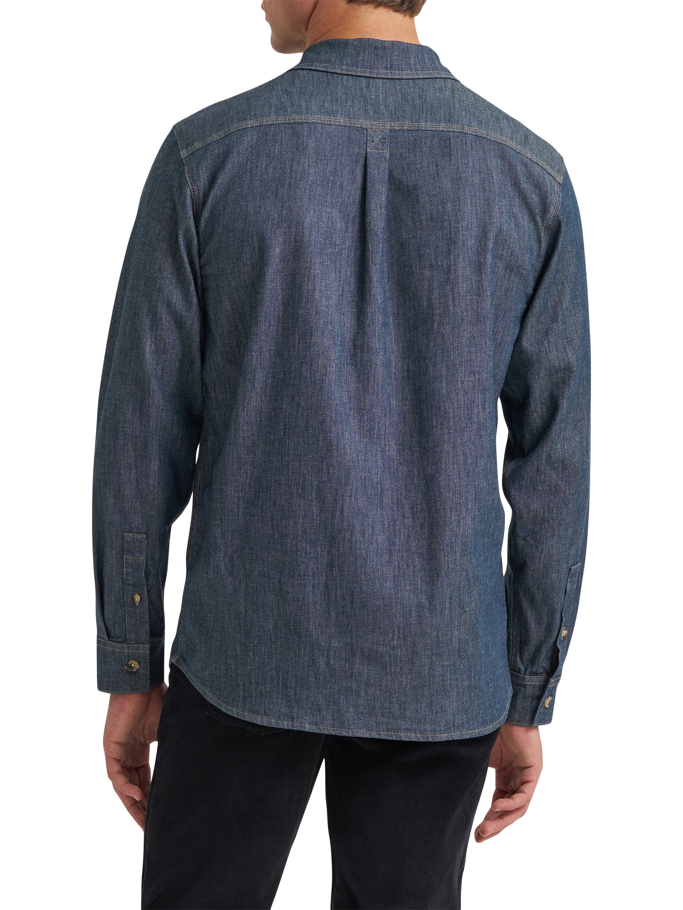 Wrangler® Mens Long Sleeve Heritage Solid Shirt