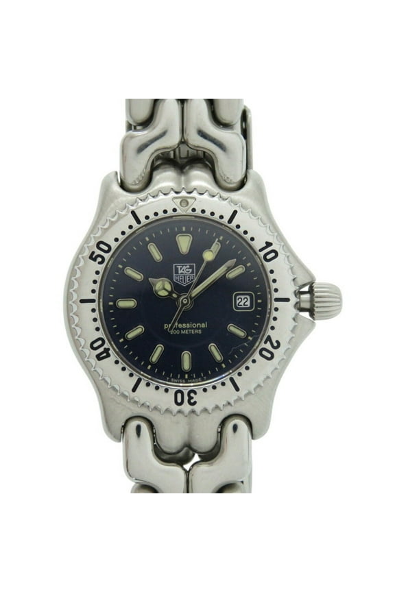 Pre-Owned TAG Heuer Cell WG1317-2 SS Navy Silver Quartz Watch 1495TAG HEUER (Good)