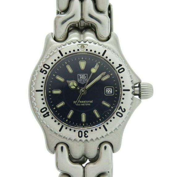 Pre-Owned TAG Heuer Cell WG1317-2 SS Navy Silver Quartz Watch 1495TAG HEUER (Good)