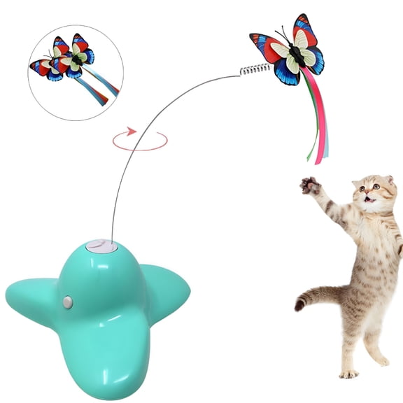 BESTSKY Butterfly Cat Teasing Stick for Indoor Interactive Cat Toy