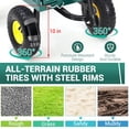 thumbnail image 3 of Garden Wagon Carts On Wheels, 1100 Lbs Capacity Heavy Duty Steel Utility Wagons Yard Carts with All Terrain Tires & Removable Sides for Lawn Garden, 3 of 8