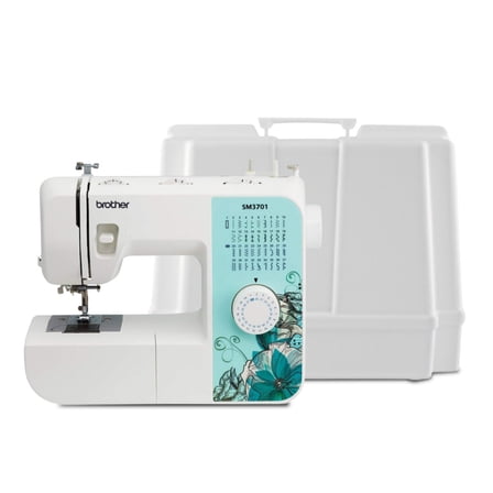 Brother SM3701 37-Stitch Sewing Machine (Multicolor) Bundle with Hard Case