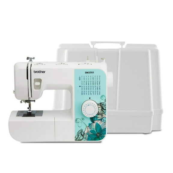 Brother SM3701 37-Stitch Sewing Machine (Multicolor) Bundle with Hard Case