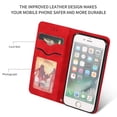 thumbnail image 2 of iPhone 6s Case, iPhone 6 Wallet Case, Dteck Smooth PU Leather Flip Folio Wallet Card Slots Case Cover Stand Feature & Magnetic Closure For Apple iPhone 6s & iPhone 6, Red, 2 of 7