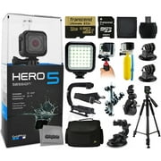 GoPro HERO5 Session CHDHS-501 with 32GB Ultra Memory + LED Night Light + Handgrip + Floaty Bobber + Action Handle + Suction Cup + Large Padded Case + 60" Tripod + Bike Handlebar Mount + More
