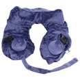 thumbnail image 1 of Cómoda almohada inflable en forma de U Juego de cojines para el cuello de viaje para oficina en casa portátil (azul oscuro), 1 of 8