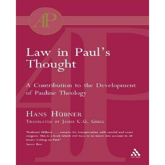 Law in Paul's Thought