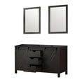 thumbnail image 4 of Lexora Home Marsyas 60" Double Vanity with Mirrors in Brown, 4 of 8
