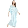 thumbnail image 5 of Gypsie Blu Satin Silk Kaftan for Women Sleepwear Maxi Dress Adjustable Nightgown Plus Size Kimono Sleeve Ladies Caftan Online, 5 of 7