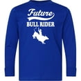 thumbnail image 3 of Inktastic Future Bull Rider Rodeo Riding Long Sleeve Youth T-Shirt, 3 of 5