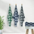 thumbnail image 5 of Mainstays Performance Checkered Bath Towel, 54" x 30", Indigo, 5 of 9