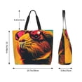 thumbnail image 5 of Yiaed Watercolor Glasses Guinea Pig Print Handbag for Women Tote Purse Shoulder Bag Large Fashion Hobo Purse Handbag Shopping Tote, 5 of 5