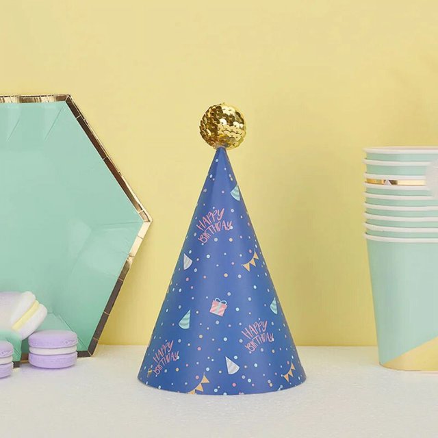 Sombreros de fiesta de feliz cumpleaños para niños y niñas, gorros hechos a mano con bonitos astronautas, monstruos, animales, decoración para Baby Shower