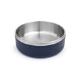 thumbnail image 1 of One Paw, Small Double Stainless Steel Dog Bowl, 1.3L (44 oz), for Dogs and Cats, 1 of 5