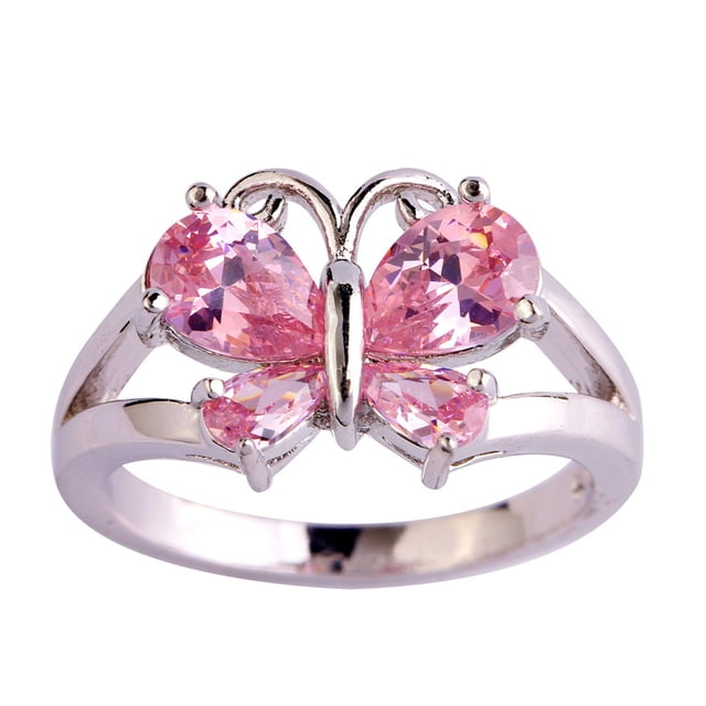Up to 65% Off Women's Versatile Temperament Exquisite Butterfly Ring Accessories Ring Necklace Rings Earring Jewelry on Clearance