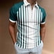 thumbnail image 2 of Gibobby Camisas Tipo Polo para Hombre Playeras Polo para Hombre Casuales Moda Camisas Caballero Camisetas Cuello Mao Manga Corta(Verde,M), 2 of 5