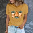 thumbnail image 2 of Plebaso T-Shirts de Pâques pour Femmes Manches Courtes Graphiques Hauts Imprimés Décontractés Mode pour Femmes, 2 of 6