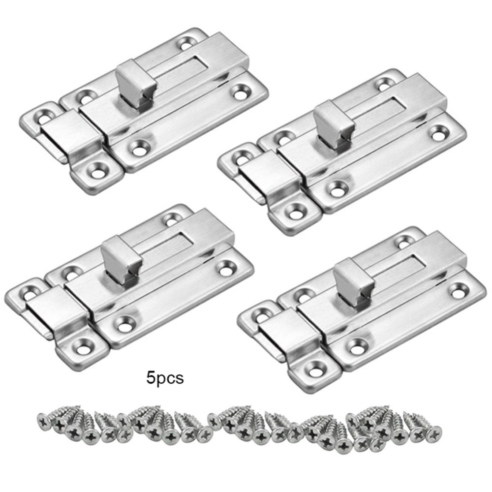 Stainless Steel Door Bolts Latch Sliding Door Lock Slide Bolts for