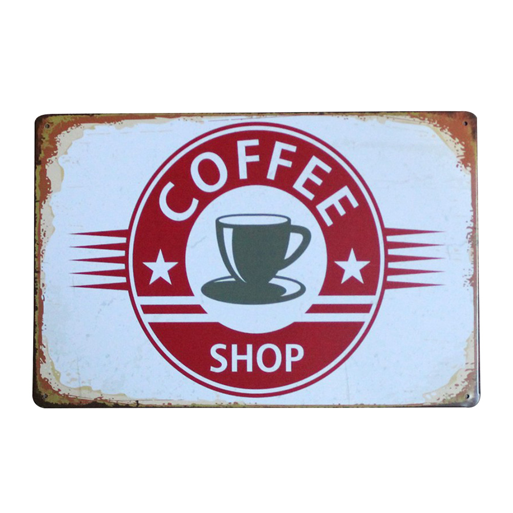 European Style Vintage Decorative Signs Metal Iron Tin Sign Wall