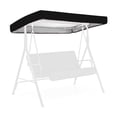 thumbnail image 4 of Xingzhi Swing Canopy Replacement Cover Sun Shade 3 Seater Sizes for Bench Seat Porch black, 4 of 9