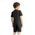 thumbnail image 2 of Miutii Special Needs Adaptive Clothing for Children Autism Sensory Jumpsuit Anti-Strip Romper with Tube Access Black 4, 2 of 5