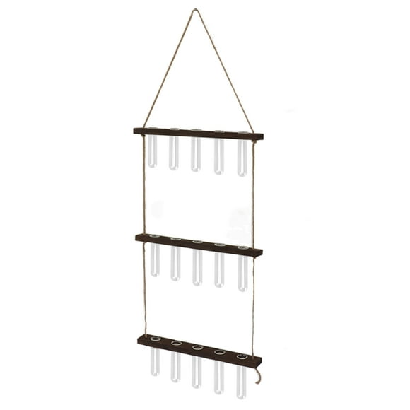 3 Tiered Wall Hanging Plant Terrarium With 15 Test Tubes Hanging Stand Observe Growth Status Plant Propagation Station 3 Tier Plant Propagation Station Plant Propagation Tubes