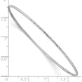thumbnail image 3 of 10K White Gold 1.5Mm Diamond-Cut Slip-On Bangle Bracelet (Width 1.5) (Length 8) - Jbsp, 3 of 5