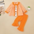 thumbnail image 2 of mgoYE Toddler Baby Girl Outfit Shirts Tunic Top and Ruffle Pants Set for Fall Winter Spring for Gift, Pototshoot and Daily, 2 of 9