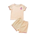 thumbnail image 3 of Girls Outfits Size 7T-8T Fashion Print Short Sleeve Top and Shorts Comfy Two Piece Summer Set Baby Clothes for Girls, 3 of 3