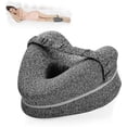 thumbnail image 1 of Almohada para piernas, almohadas ergonómicas para dormir de lado, almohada de espuma viscoelástica para rodillas con correa para quienes duermen de lado, cojín de soporte para piernasScvvd, 1 of 4