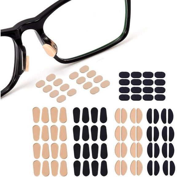 VONTER Eyeglass Nose Pads 48 Pairs Thickness 1MM Anti Slip Soft EVA Foam Self Adhesive Nose Pads for Eyeglasses Sunglasses Stick On Frame