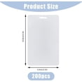 thumbnail image 2 of 200Pcs 11.8 Mil PET Luggage Tag Laminating Pouches Rectangle Clear Luggage ID Holder Thermal Laminate Pouch Tags for Work Permits Student ID Cards Pass Cards 4.25x2.51inch, 2 of 9