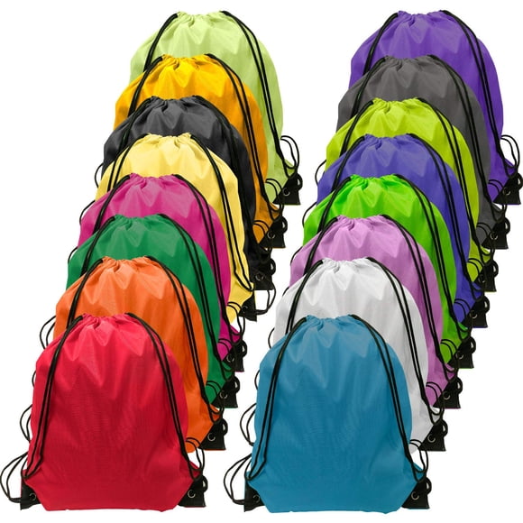 Mochila con cordón GoodTou Bulk, 48 unidades, 16 colores, nailon