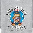 thumbnail image 3 of Garfield - Want You To Have A Happy Fourth - Men's Crew Neck Fleece Pullover, 3 of 5