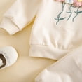thumbnail image 6 of SONGGE Cute Girls Outfit Sets Toddler Winter Clothes Floral Embroidery Long Sleeve Tops With Ruffle Pants Set Soft Comfortable Casual For Baby Cartoon Classic Clothing Sets, 6 of 6
